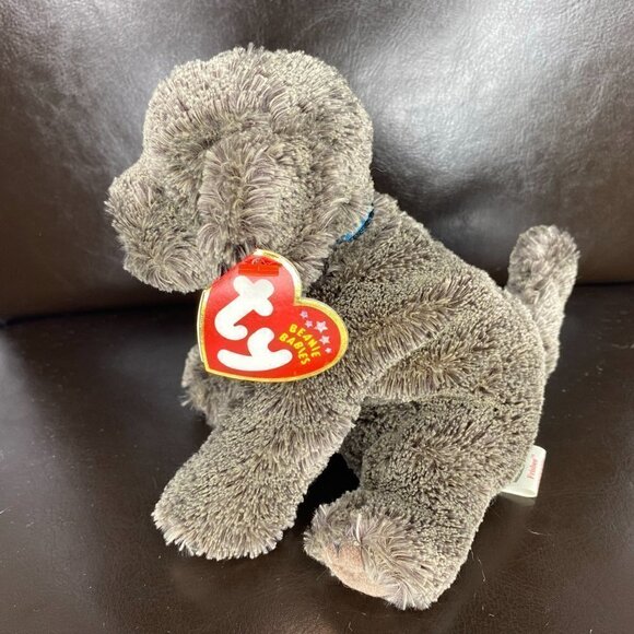 TY Beanie Babies Frisbee the Dog Beanie Baby 4508 Plush Stuffed Animal - Picture 2 of 8